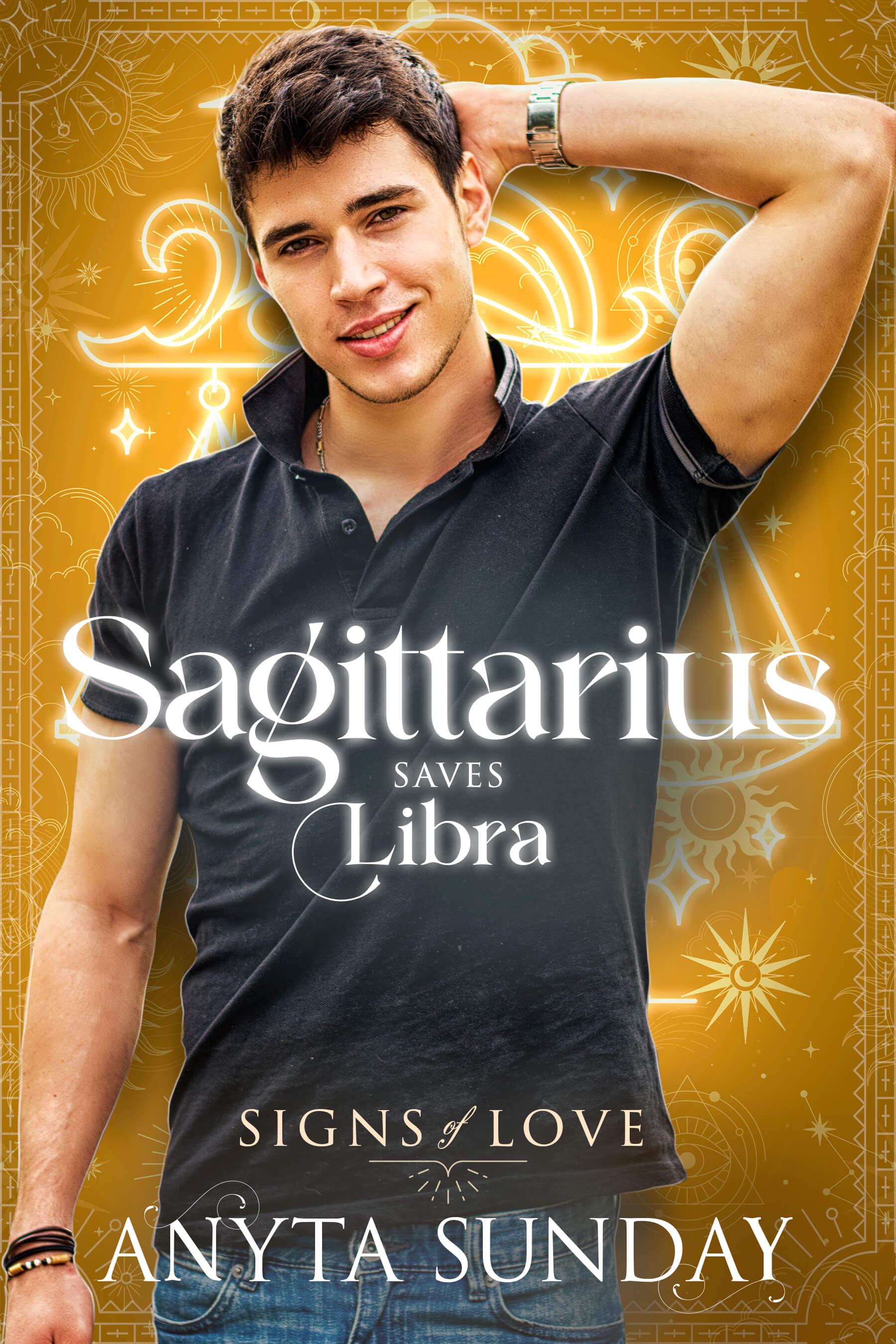 Sagittarius Saves Libra Cover Image - Gay Romance by Anyta Sunday