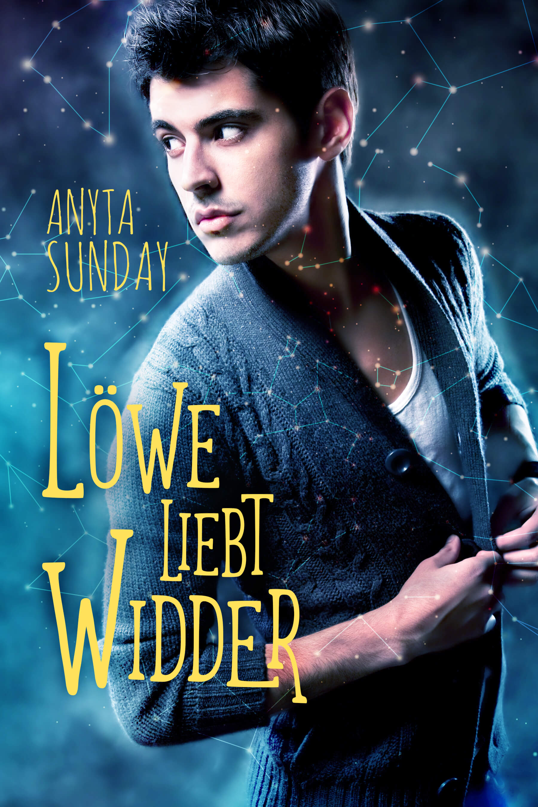 Löwe liebt Widder, die deutsche Übersetzung der schwulen Romanze "Leo Loves Aries" von Anyta Sunday