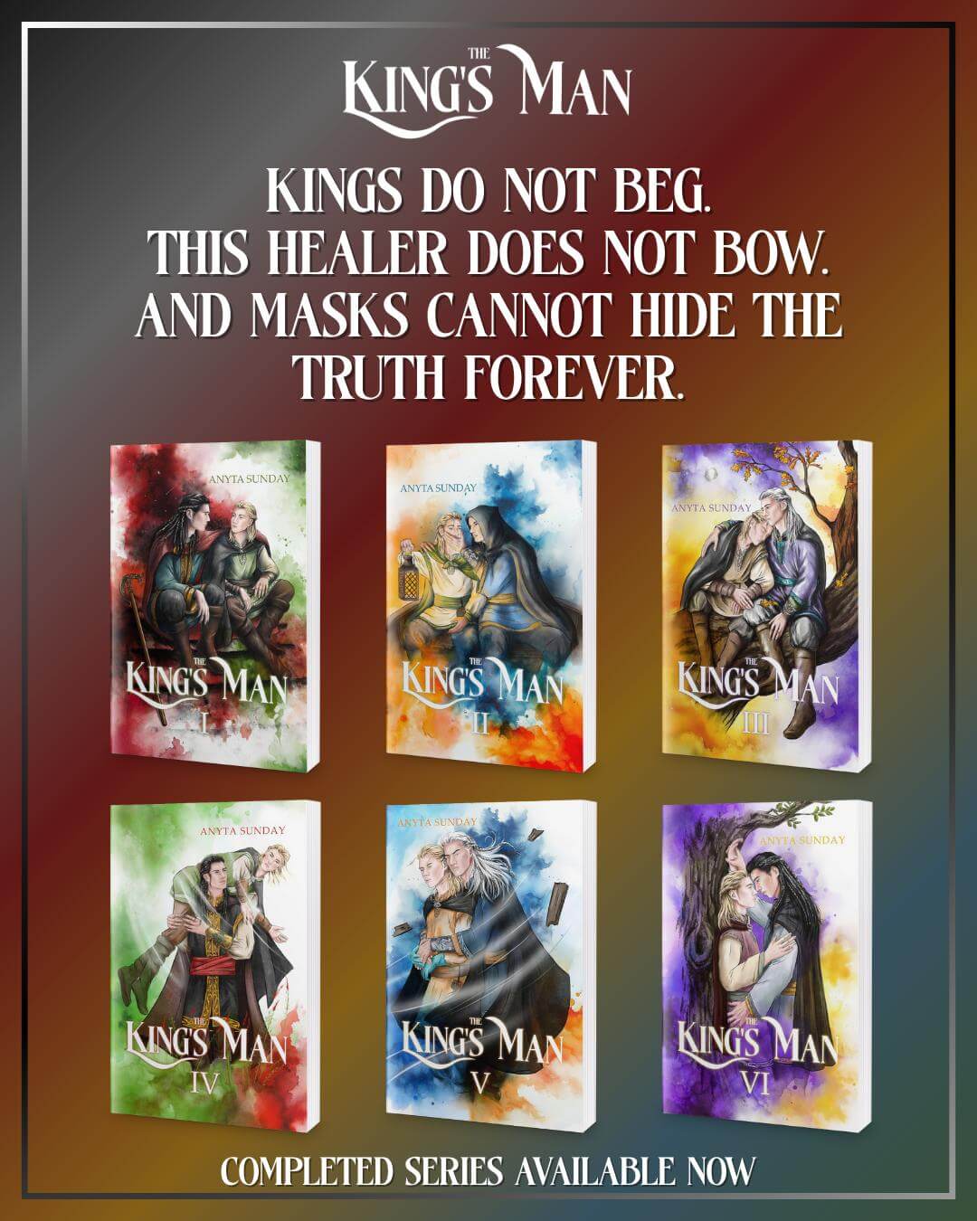 The Kings Man - all six books now available. Epic Romantasy.